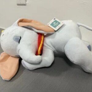 Disney Dumbo Sleeping Soft Velour Pastel Baby Plush Stuffed Animal Toy 13”